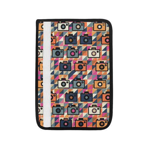 Camera Pattern Print Design 01 Car Seat Belt Cover