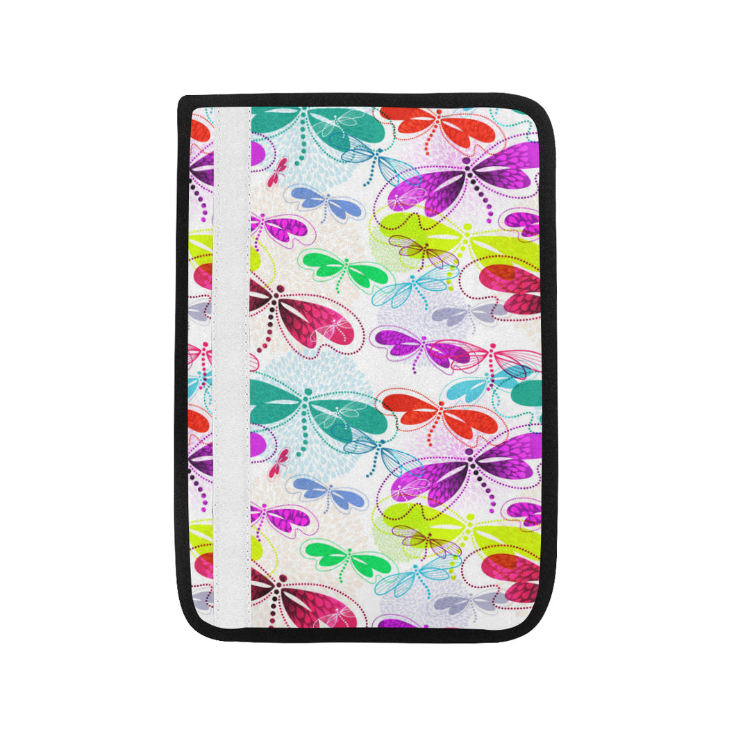 Colorful Dragonfly Pattern Car Seat Belt Cover