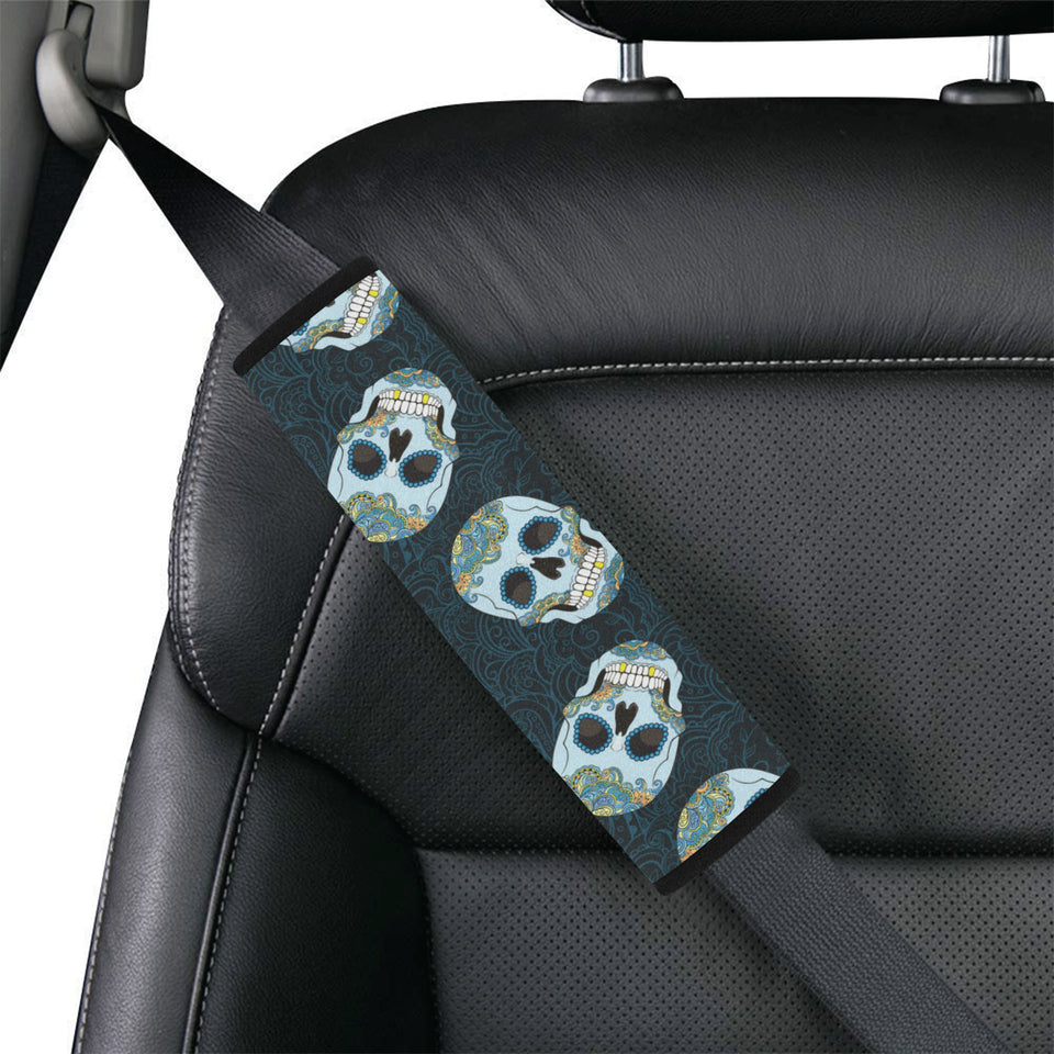 Suger Skull Pattern Car Seat Belt Cover