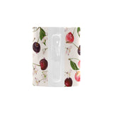 Cherry Flower Butterfly Pattern Classical White Mug (FulFilled In US)