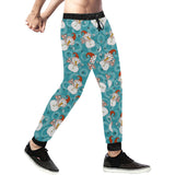 Snowman Chirstmas Pattern Unisex Casual Sweatpants