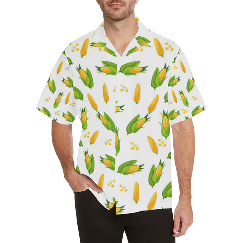 Corn Pattern Print Design 01 Men's All Over Print Hawaiian Shirt (Model T58)