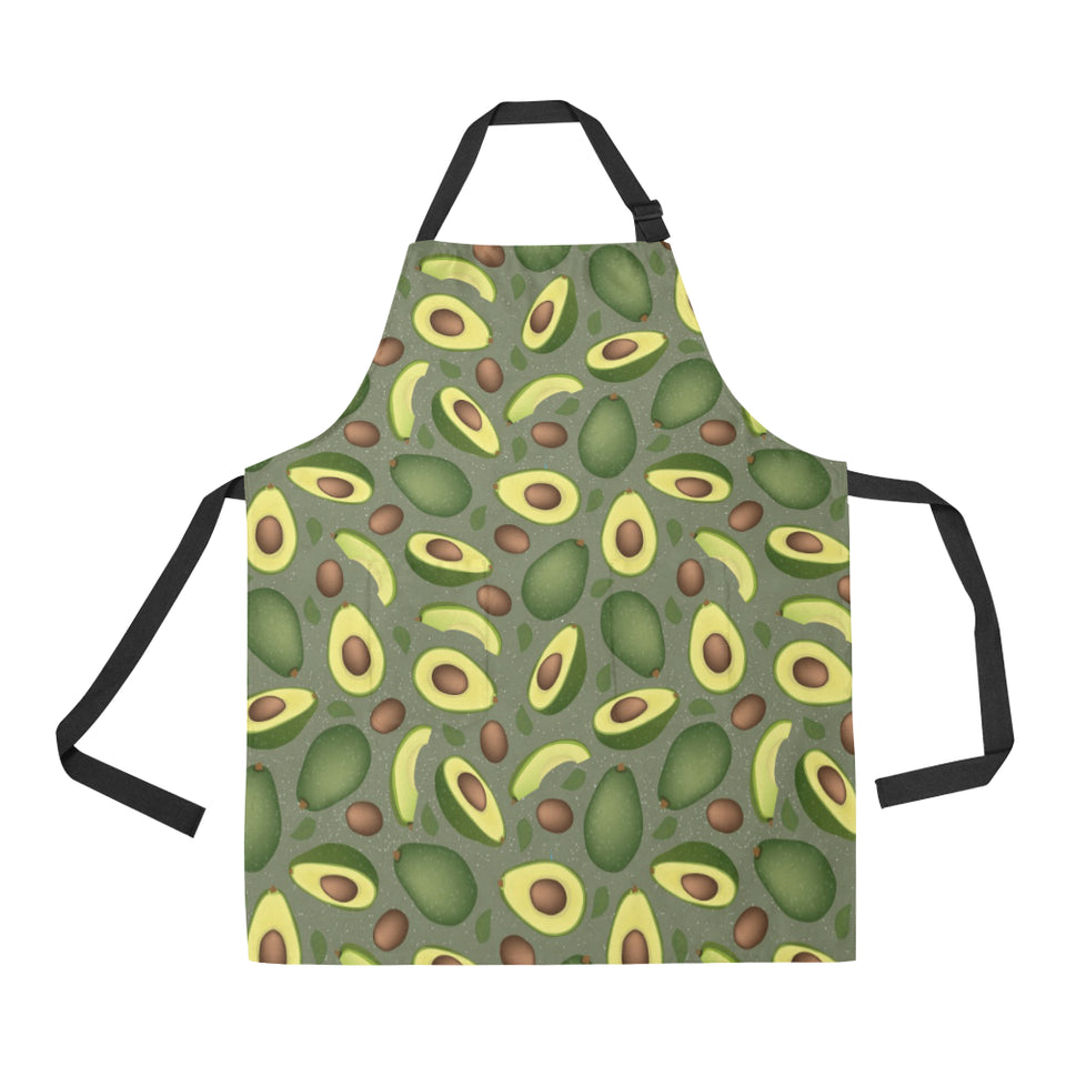 Avocado Pattern Background Adjustable Apron