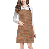 Brick Printed Pattern Print Design 04 Adjustable Apron