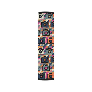 Camera Pattern Print Design 01 Car Seat Belt Cover