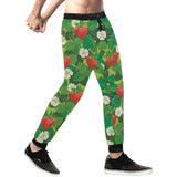 Strawberry Leaves Pattern Unisex Casual Sweatpants