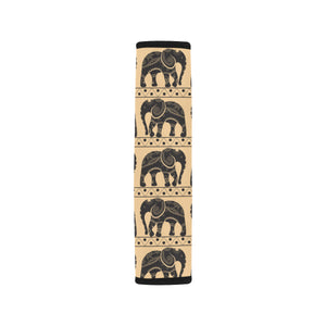 Elephant Pattern Ethnic Motifs Car Seat Belt Cover