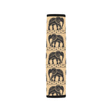 Elephant Pattern Ethnic Motifs Car Seat Belt Cover