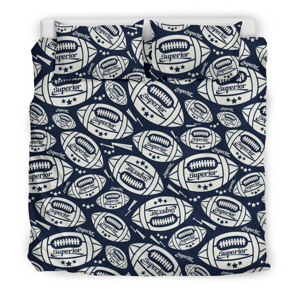 American Football Ball Pattern Bedding Set