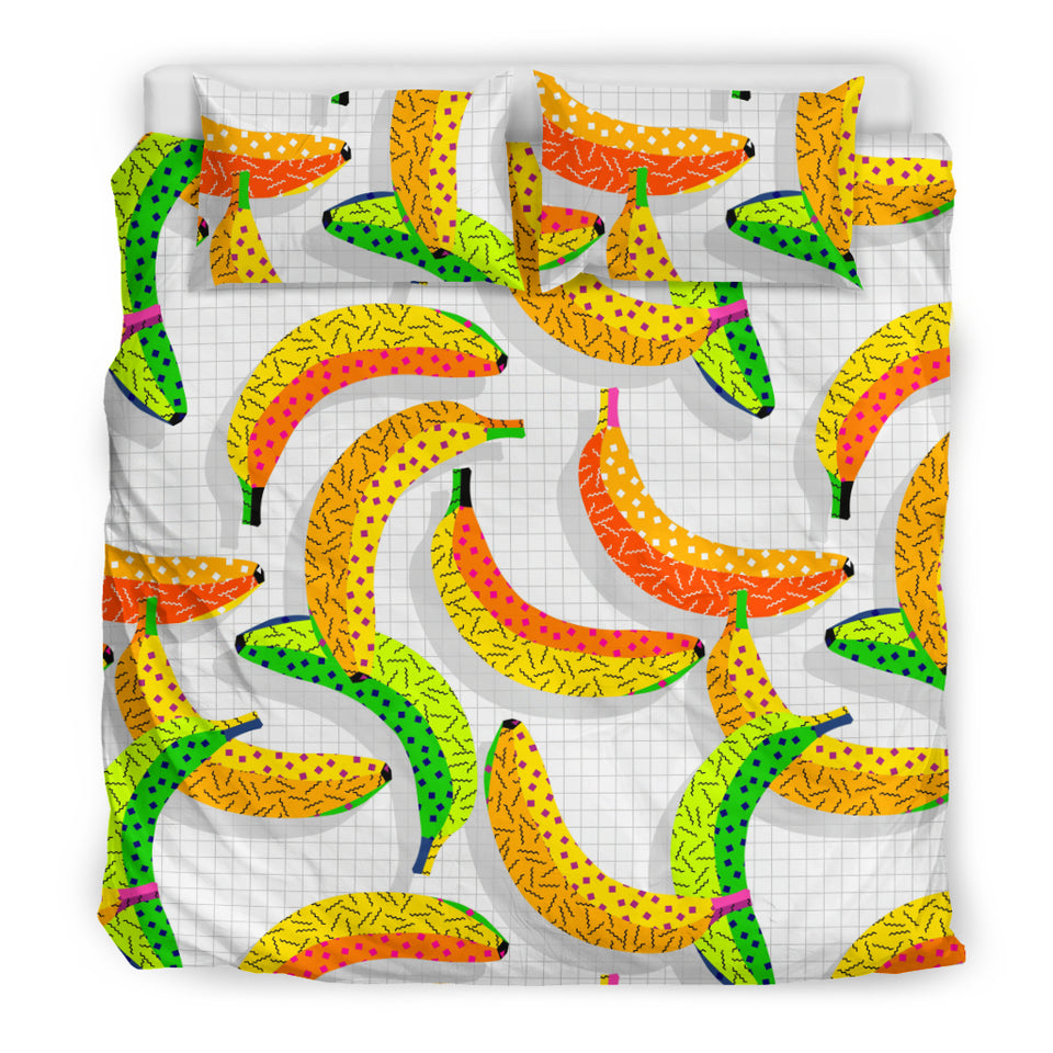 Banana Geometric Pattern Bedding Set