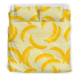 Banana Pattern Tribel Background Bedding Set