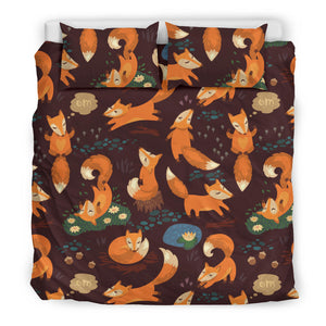 Fox Pattern Bedding Set