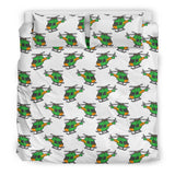 Green Amy Helicopter Pattern Bedding Set