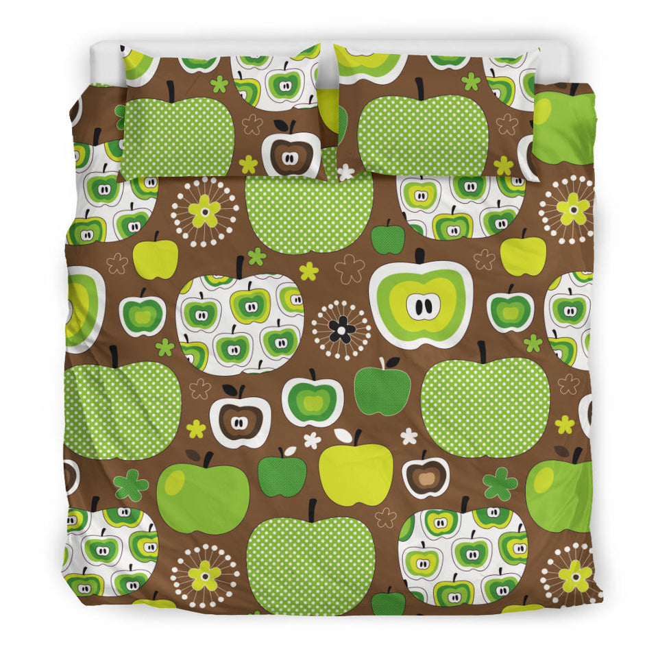 Green Apple Pattern Bedding Set