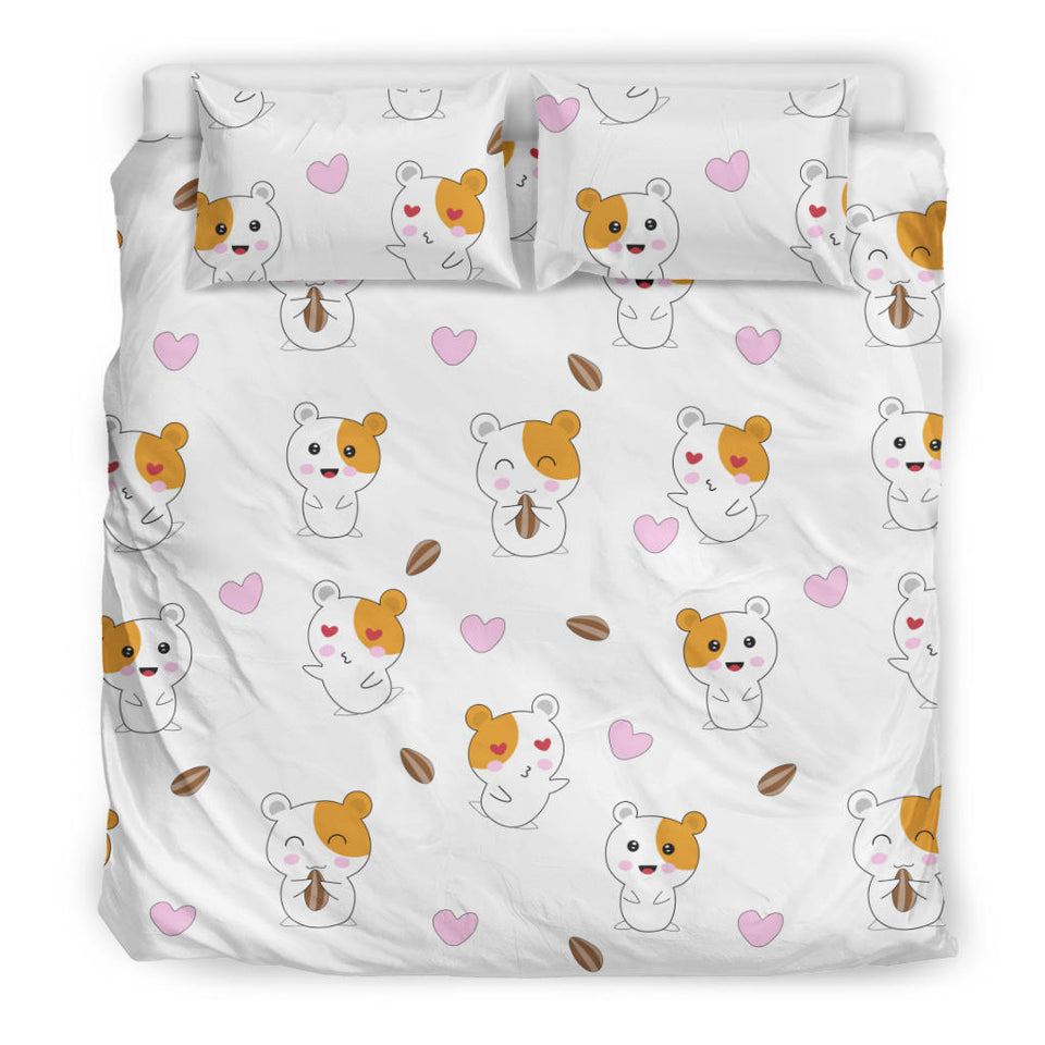 Hamster Seed Heart Pattern Bedding Set