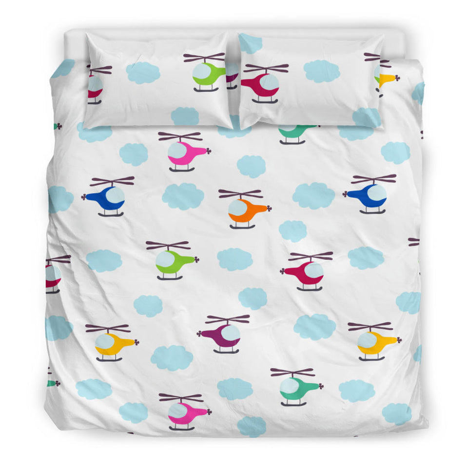 Helicopter Could Pattern Bedding Set