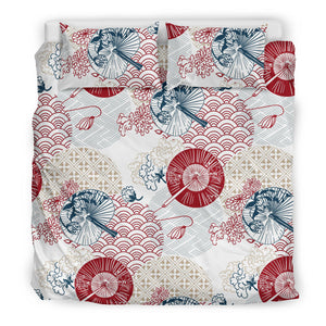 Japanese Fan Pattern Bedding Set