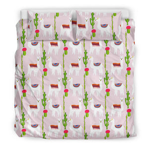 Llama Cactus Pattern Bedding Set