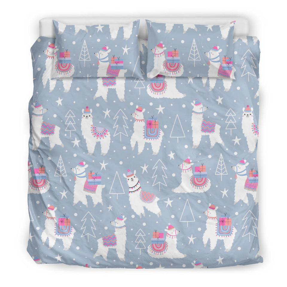 Llama Chirstmas Pattern Bedding Set