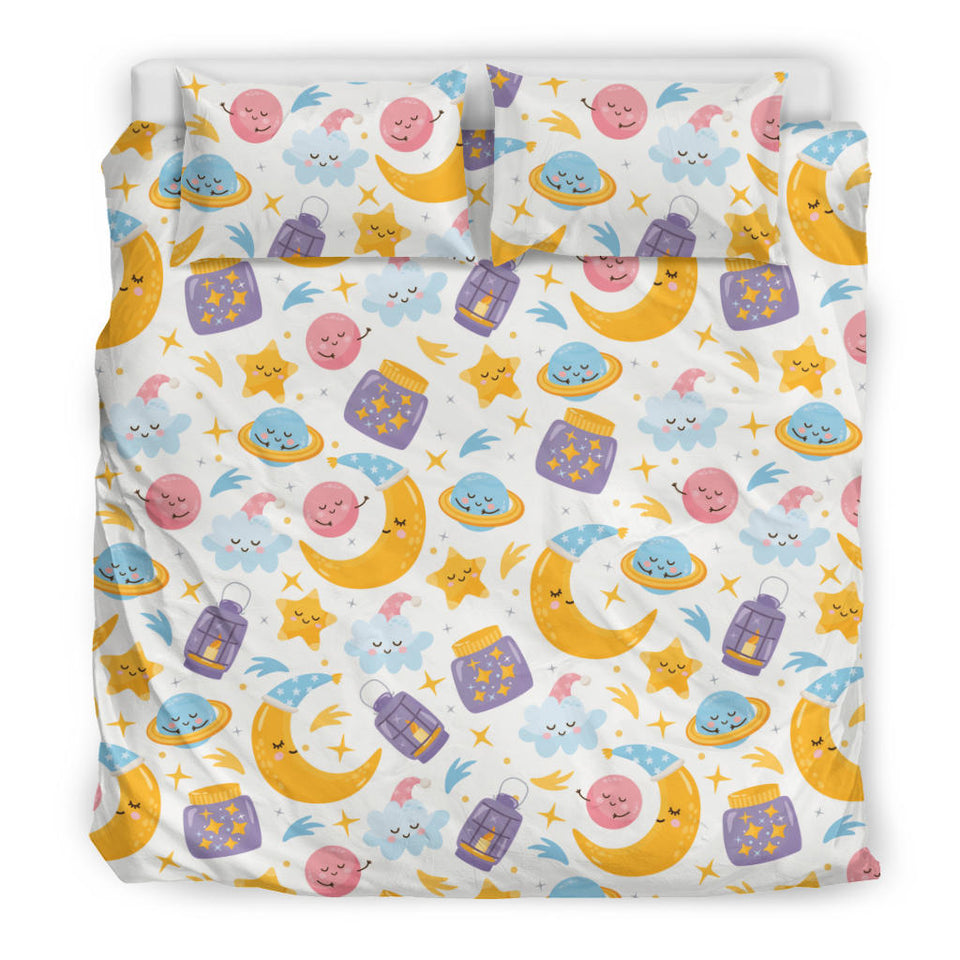 Moon Sleep Pattern Bedding Set