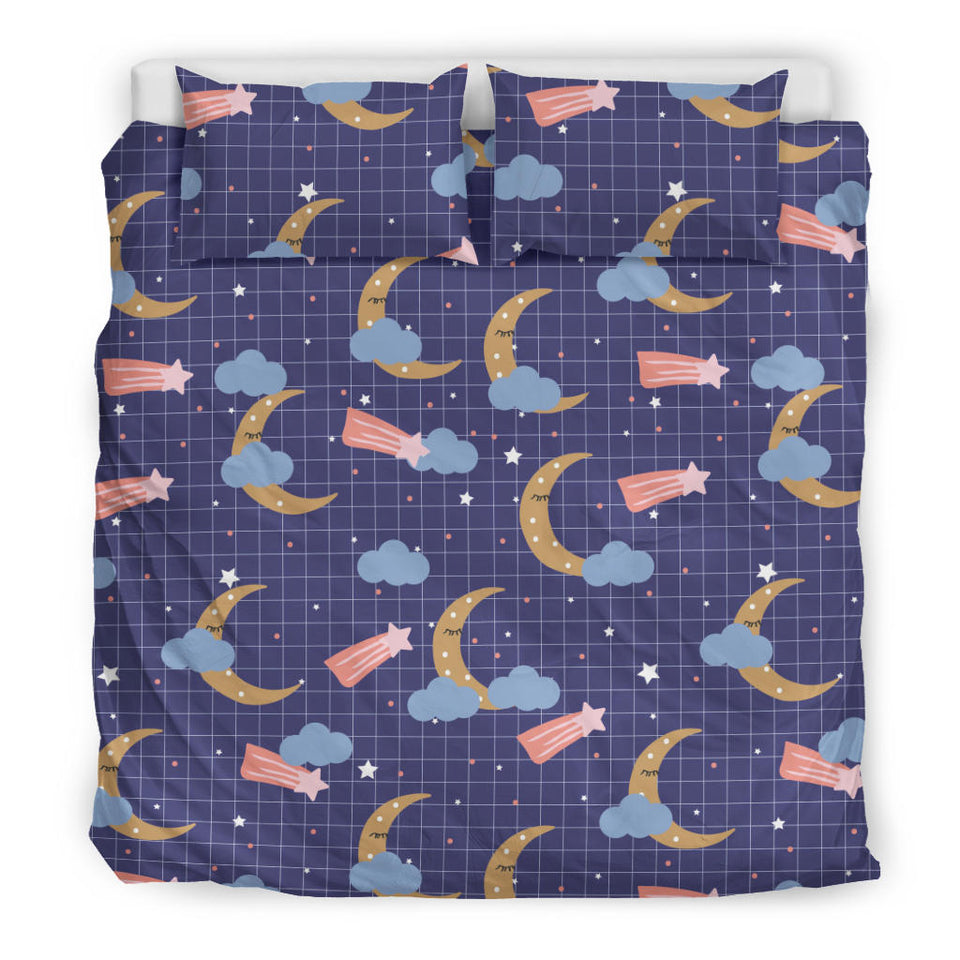 Moon Star Could Pattern Bedding Set