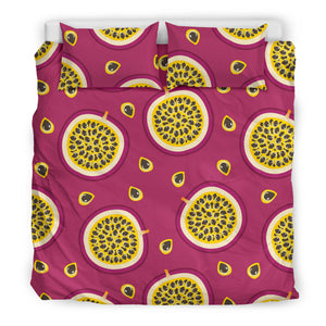 Sliced Passion Fruit Pattern Bedding Set