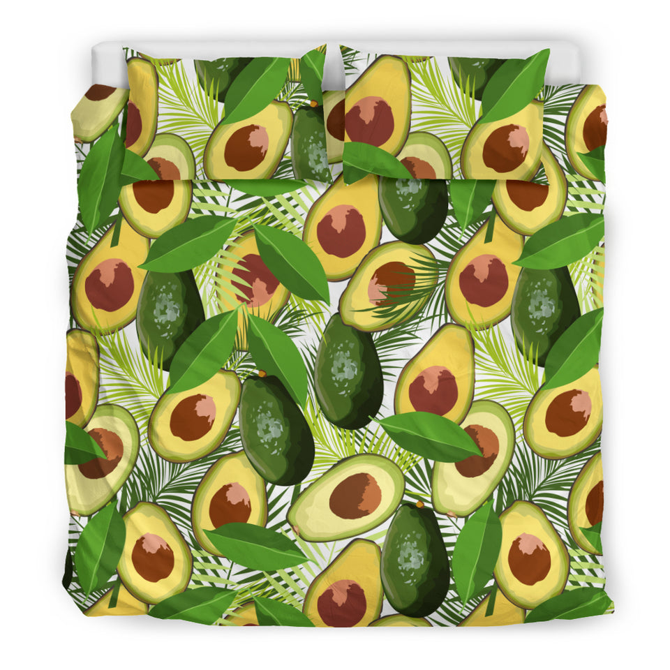 Avocado Leaves Pattern Bedding Set