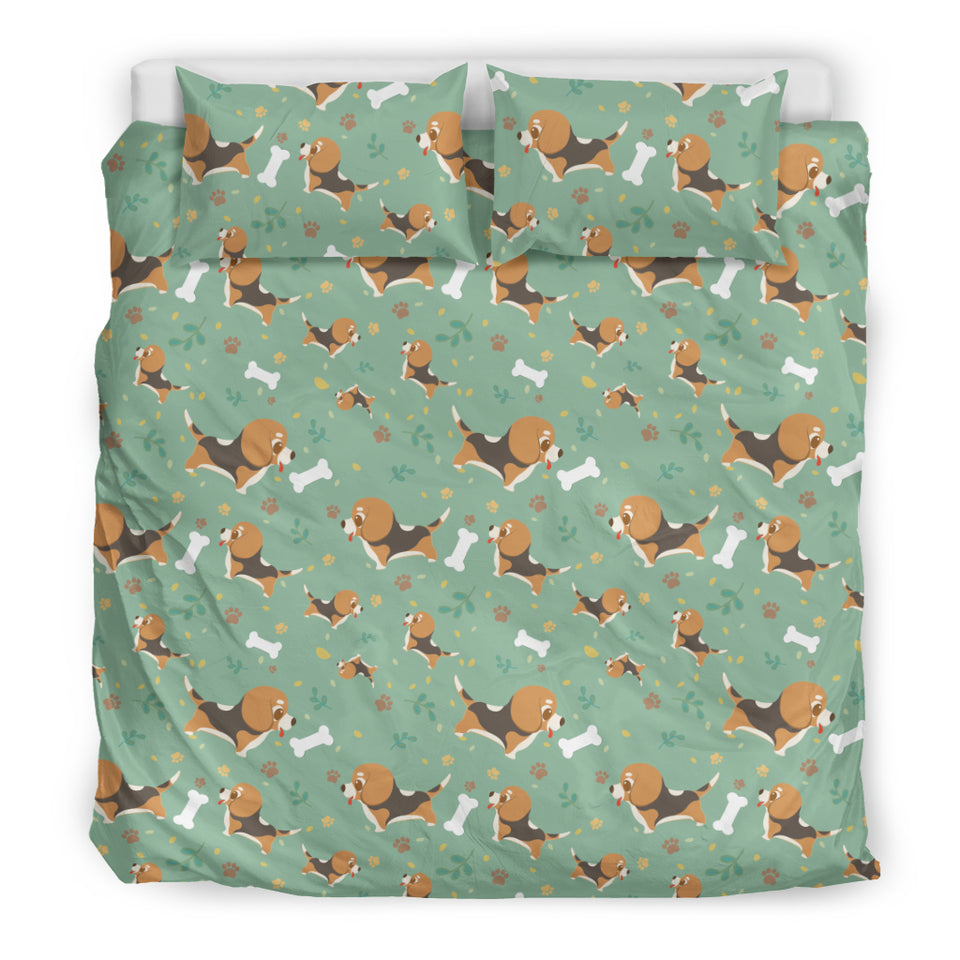 Beagle Bone Pattern Bedding Set