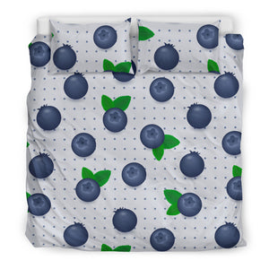 Blueberry Pokka Dot Pattern Bedding Set