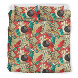 Bowling Pattern Background Bedding Set