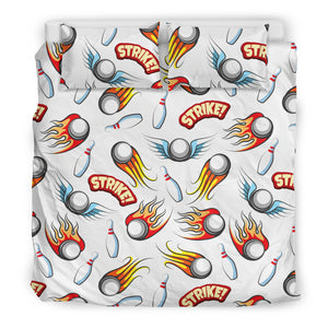 Bowling Strike Pattern Bedding Set