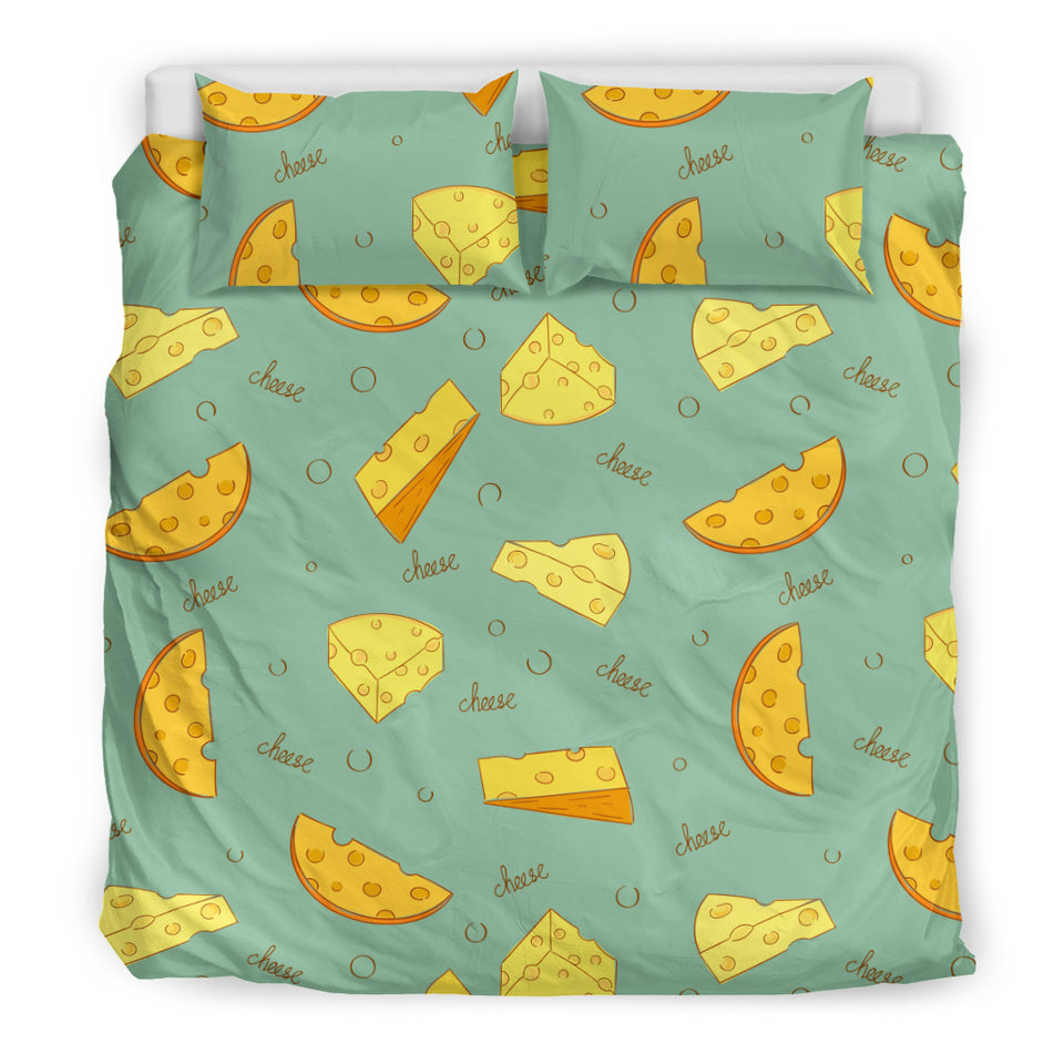 Cheese Pattern Background Bedding Set