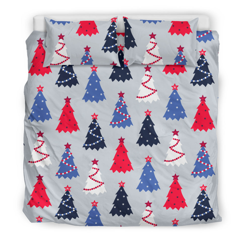 Christmas Tree Star Pattern Bedding Set