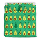 Cute Avocado Pattern Bedding Set