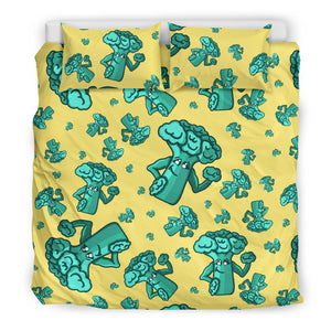 Cute Broccoli Pattern Bedding Set