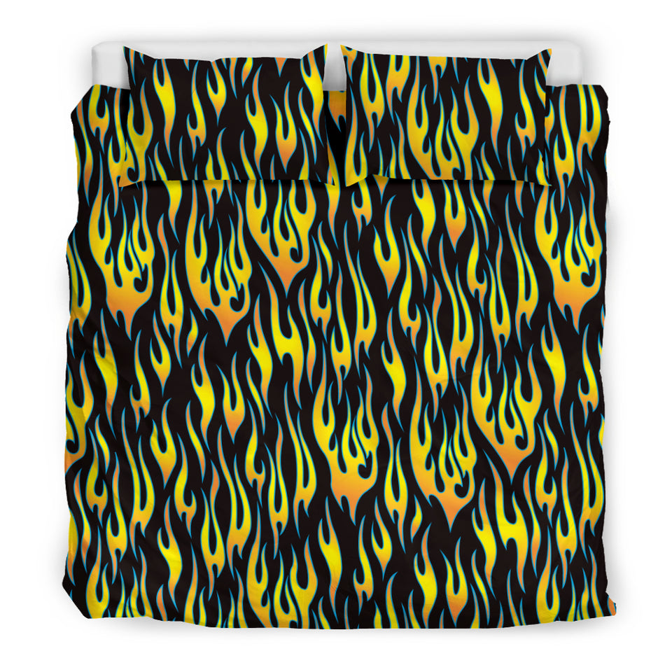 Flame Fire Pattern Background Bedding Set