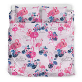 Flamingo Pink Pattern Bedding Set