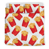 French Fries Theme Pattern Bedding Set