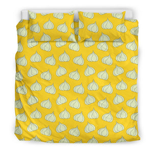 Garlic Pattern Yellow background Bedding Set