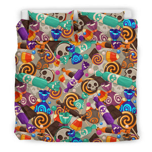 Halloween Candy Pattern Bedding Set