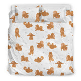 Pomeranian Yoga Pattern Bedding Set