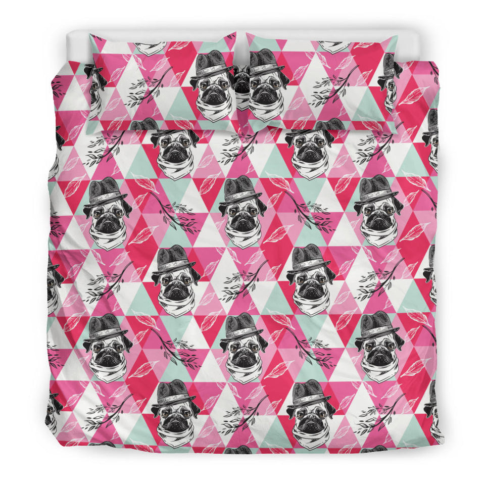 Pug Pattern Bedding Set