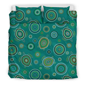 Sea Turtle Aboriginal Pattern Bedding Set