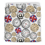 Wall Clock UK Pattern Bedding Set