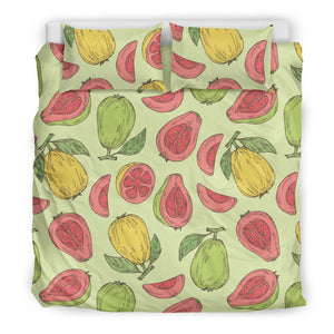 Guava Pattern Background Bedding Set