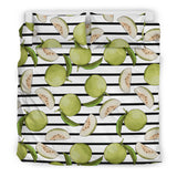 Guava Pattern Stripe background Bedding Set