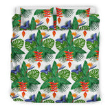 Heliconia Butterfly Leaves Pattern Bedding Set