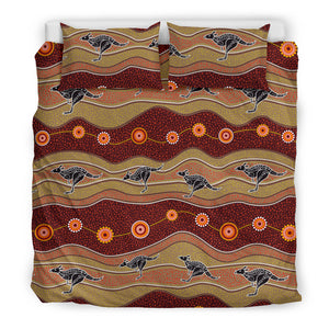 Kangaroo Aboriginal Pattern Bedding Set