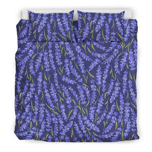 Lavender Theme Pattern Bedding Set
