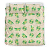 Lime Pattern Bedding Set